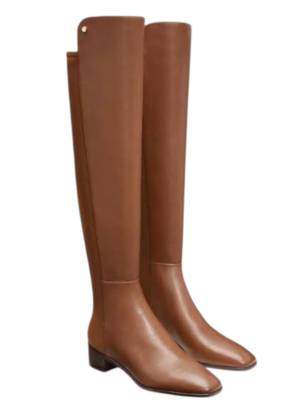 Stuart Weitzman City Block OTK Leather Boots Coffee Brown Size 8